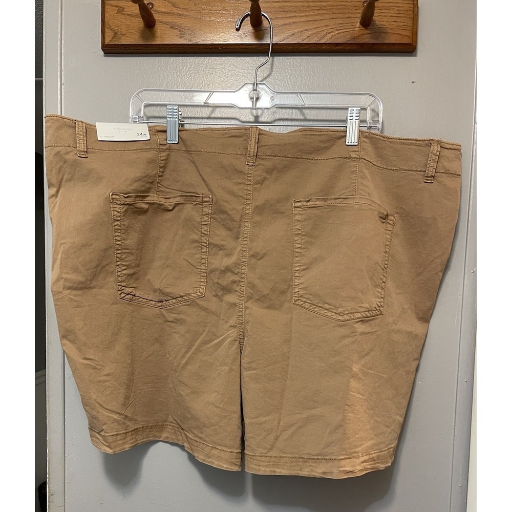 Maurice's Khaki Shorts Mid Rise Nwt Women's Size 24 X 5 - Picture 3 of 4